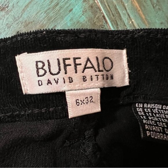 BUFFALO David Bitton Corduroy Mid Rise Slim Leg Pants  Size 6 - Picture 6 of 6